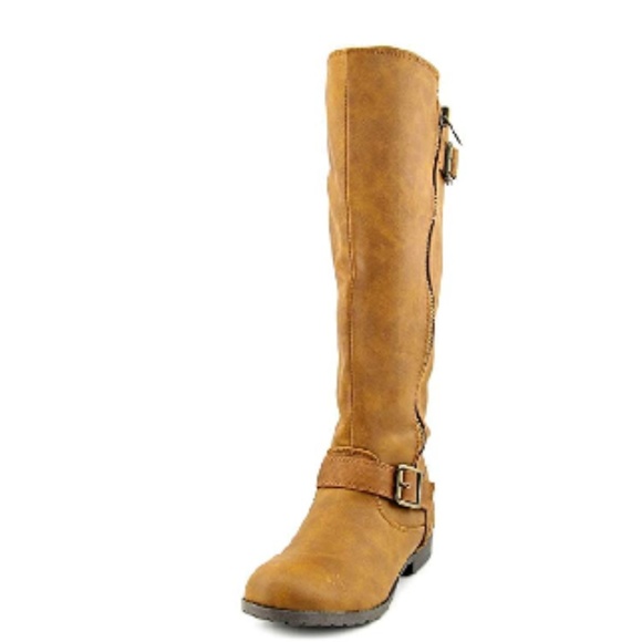 Material Girl Larisa Wide Calf Women US 5.5 Brown - Picture 1 of 3
